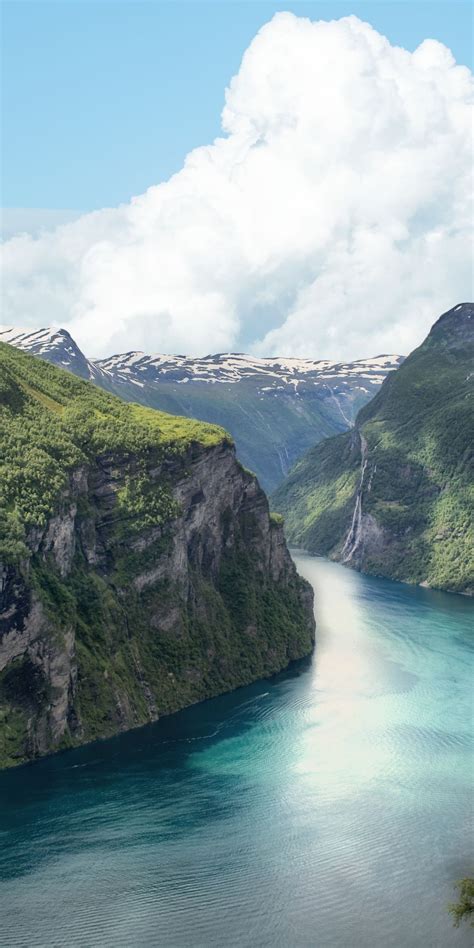 Fjord Norway Mountains River Nature 1080x2160 Wallpaper Beautiful