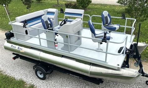 Pond King Elite Pontoon Electric Pontoon Boat Pontoon Boat