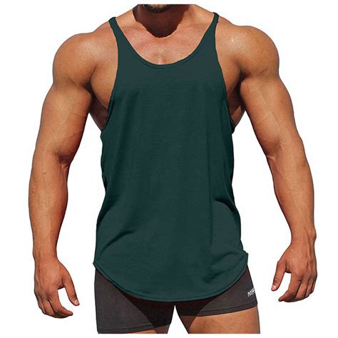 Muscle Guys Brand Bodybuilding Stringer Tank Tops Men Blank Vest Solid