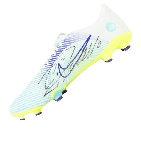 Cristiano Ronaldo Signed Bluegreen Nike Mercurial Vapor Boot