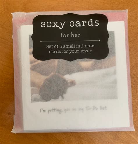 5 Sexy Cards Set For Her Etsy