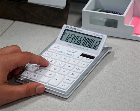 Victor Calculadora de escritorio de dígitos color blanco Yaxa Store