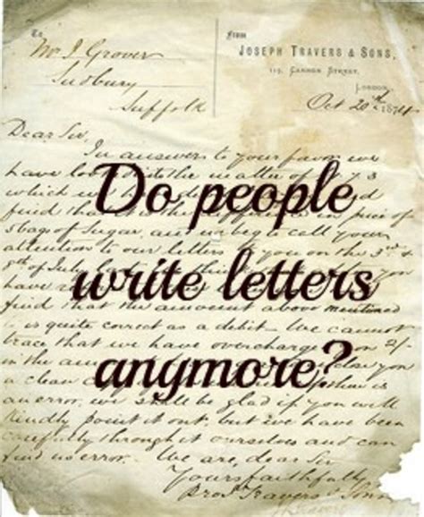 Old Fashioned Letter Writing Do People Write Letters Anymore Hubpages