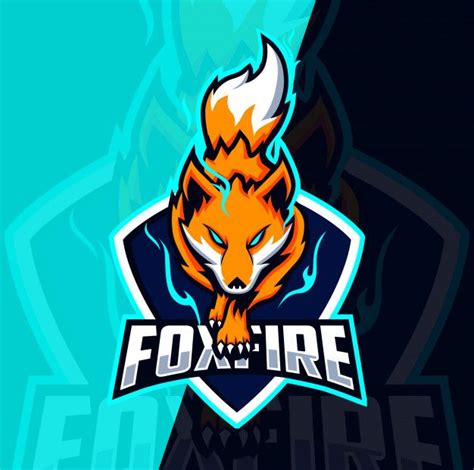 Fox Fire Mascot Esport Logo Design Esport Logo Design Esport Logo