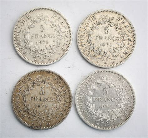 France 5 Francs 1875 A Hercule Lot Of 4 Coins Catawiki