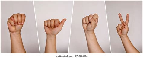 Deaf Sign Language Communicate Wear Facial Stock Photo 1713001696