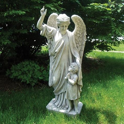 Queen Of Angels Guardian Of Children Statue Garden Arty