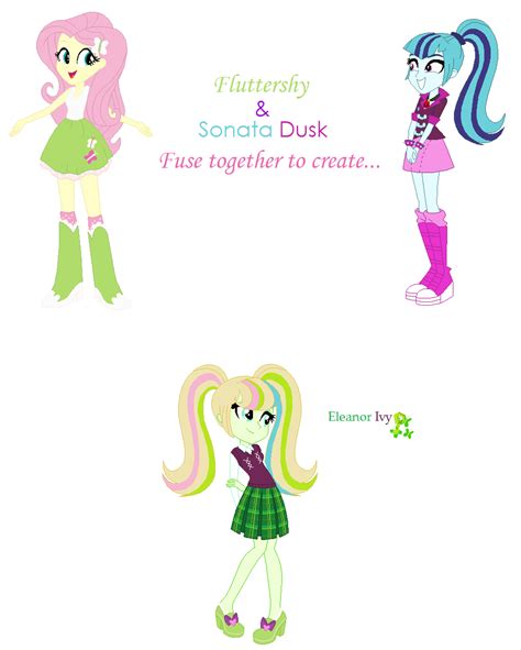 Mlp Fusions 13 Fluttershy And Sonata By Lavender Doodles On Deviantart