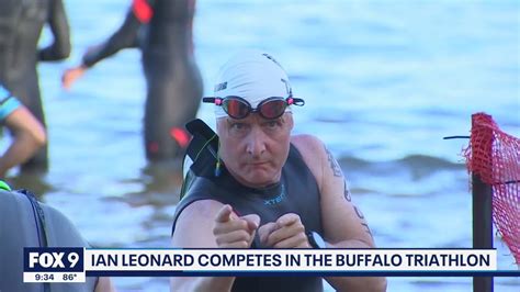 Fox 9 Chief Meteorologist Ian Leonard Competes In Buffalo Triathlon