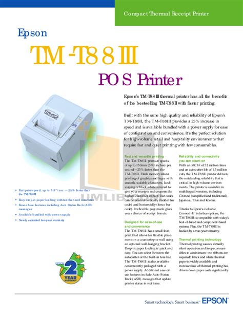 Download Free Pdf For Epson Tm T88 Printer Manual