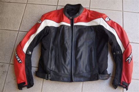 Joe Rocket Leather Jacket Blaster 2 Red 46 Motorcycle Ebay