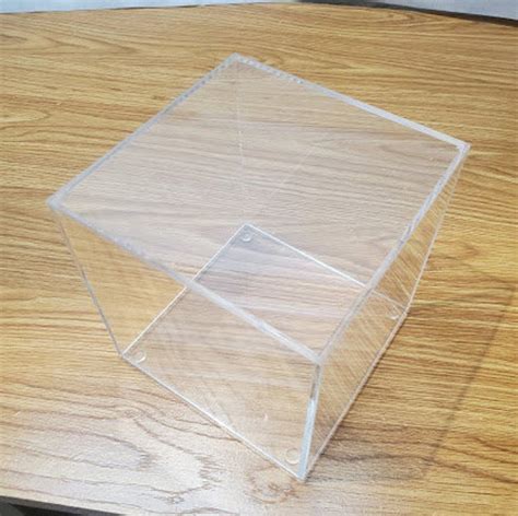 Clear Acrylic Boxes With Removable Base Etsy