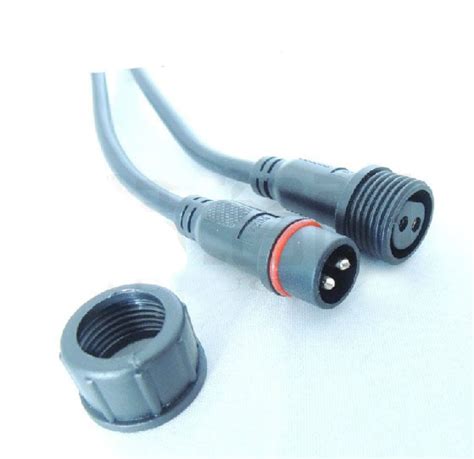 10pcs 2 Pin 2p Waterproof Round Female And Male Connector