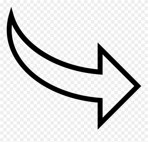 Download Curved Arrow Pointing To Right Svg Png Icon Free Download