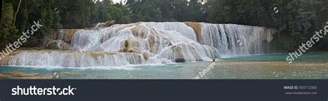 Panorama View Agua Azul Cascades Waterfall Stock Photo 393712000