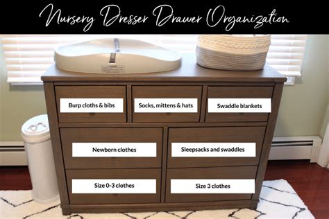 Nursery Dresser Drawer Organization Life Unsweetened
