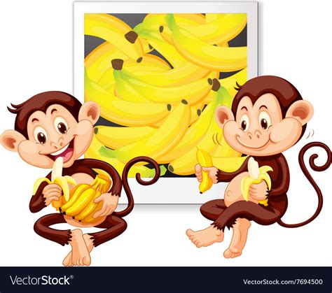 Monkey Eating Banana  Clipart Art Clip Art Monkey Banana Clip My