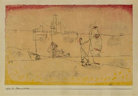Artworks , museum art reproductions view of kairouan by paul klee. Episode At Kairouan Drawing by Paul Klee