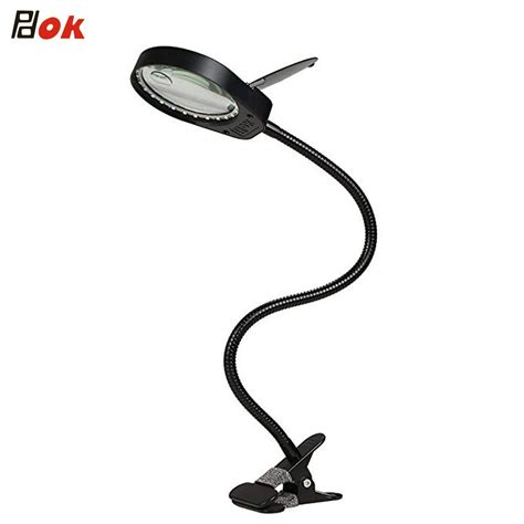 3x 10x Magnifier Led Desk Clamp Light Daylight Craft Glass Table Lamp