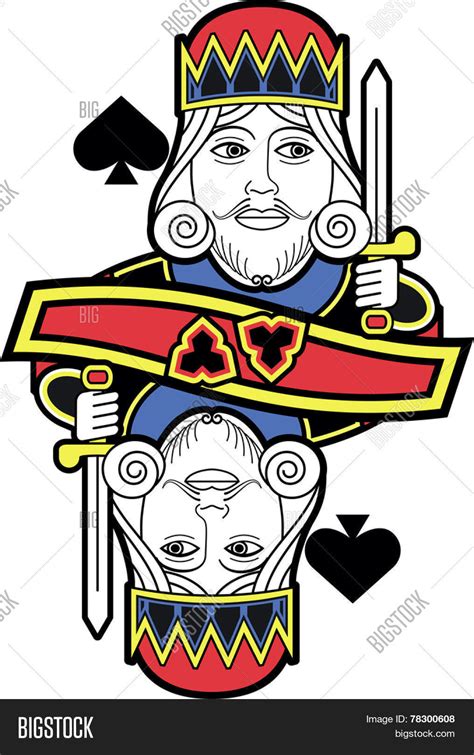 Stylized King Spades Vector And Photo Free Trial Bigstock