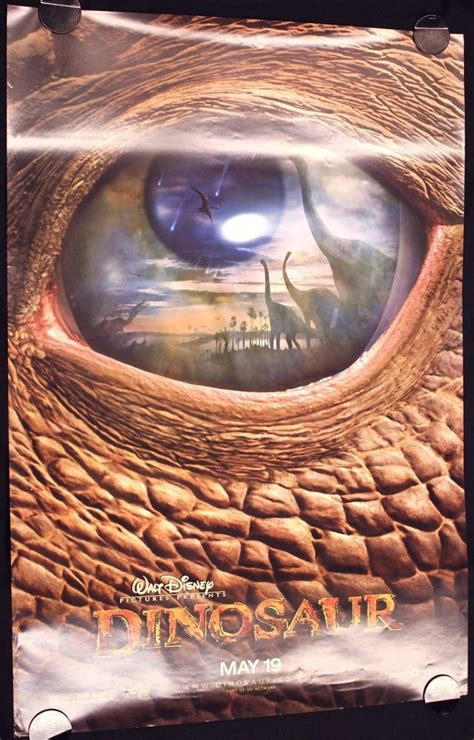 Dinosaur 2000 an dinosaur increased by lemurs joins an arduous trek to a sancturary after having a meteorite shower destroys his family home. DINOSAUR 2000 Movie Poster 27x40 ROLLED #Disney #Animation ...