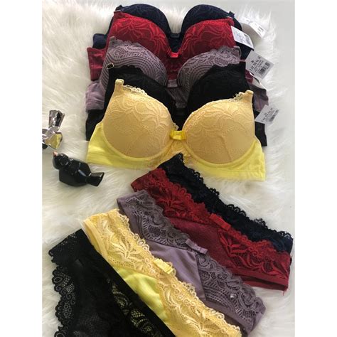 kit atacado com 10 conjunto de lingerie moda intima calcinha sutia revenda oferta
