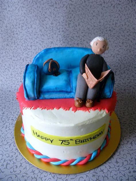 75th Birthday Cake Design Birthday Cakes 75th Cake 75 Grandpa