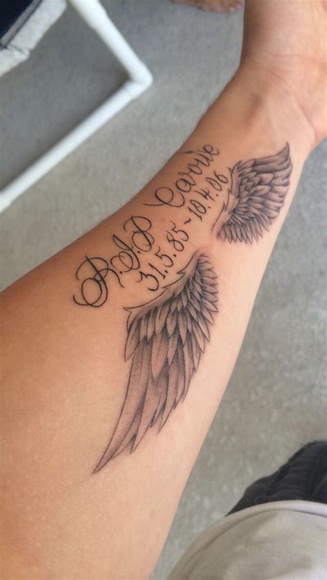 Angel Wing Tattoo In Memory Of My Sister Angel Wings Tattoo