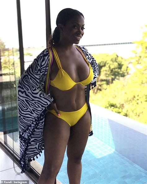 Real Housewives Of Atlanta Star Kandi Burruss Poses In A Bikini