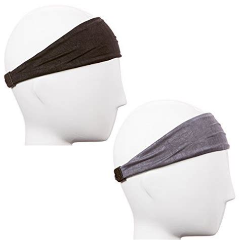 Hipsy Adjustable And Stretchy Basic Xflex Wide Headbands For Women Girls