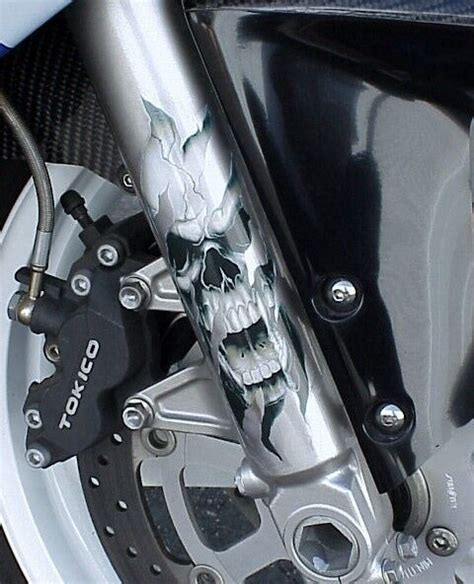 Skull Logo Decals Graphics Stickers For Honda Kawasaki Suzuki Yamaha Ebay