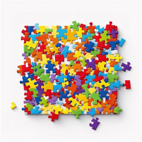 Premium Ai Image Colored Puzzle Pieces