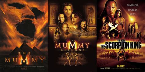 The Mummy The Mummy Returns The Scorpion King Movie Posters Action