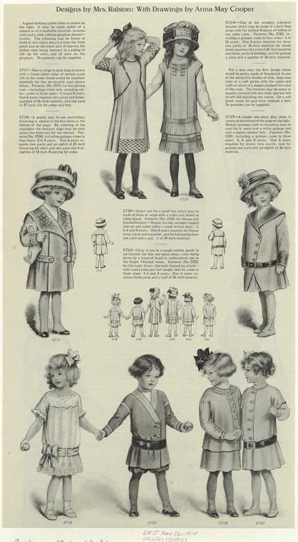 Costume 1910s Children Vintage Childrens Clothing Kids Fashion