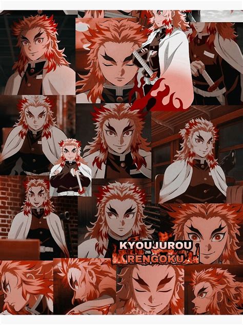 Rengoku Collage 2 Sticker For Sale By Zeusshoppp Redbubble