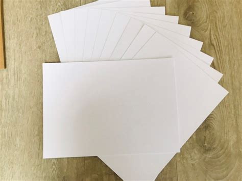 A5 Plain White Card 300gsm Craft Card Blank Etsy Uk
