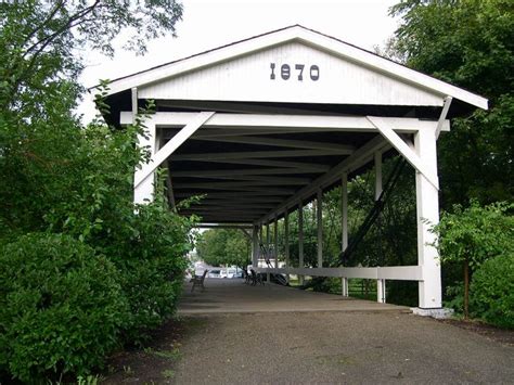 Germantown Bridge 35 57 01 Inverted Bowstring Truss Built In 1870 Is
