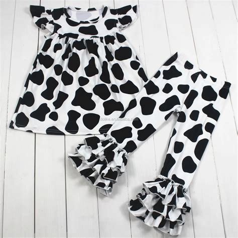 Cow Print Baby Clothing Baby Girl Clothes Kids Boutique Clothing Buy