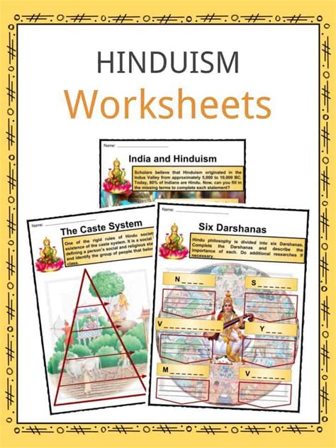 Hinduism Facts Worksheets Religion History And Information