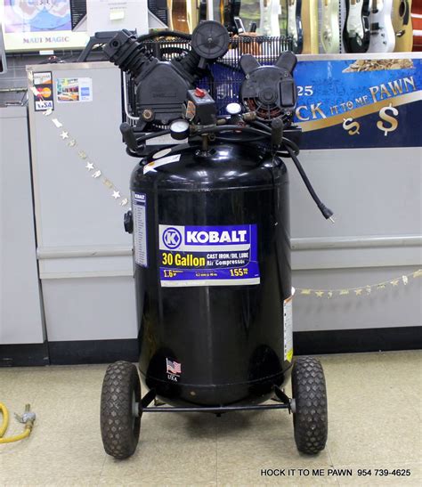 Kobalt 16 Hp 30 Gallon 155 Psi Portable Electric Air Compressor With