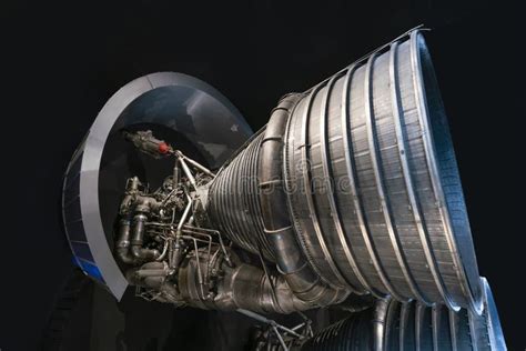Close Up Of The F1 Engine Used For The Saturn 5 Rocket Editorial