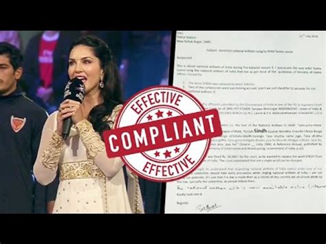 Sunny Leone In Legal TROUBLE After Singing National Anthem Improperly