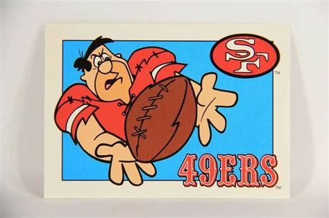 The Flintstones Nfl 1993 Trading Card 81 San Francisco 49ers Team