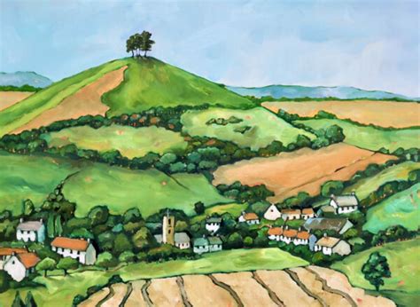 Ploughed Fields To Colmers Hill Hilary Buckley Dorset Artist