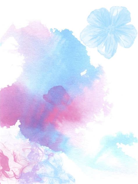 Ink Flower Blue Purple Pink Background Wallpaper Image For Free
