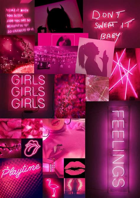 Bad girl aesthetic pink aesthetic hot pink room picture wall photo wall giddy up glamour steam punk jewelry pink photo aesthetic pastel wallpaper. aesthetic hot pink wallpaper in 2021 | Iphone wallpaper ...