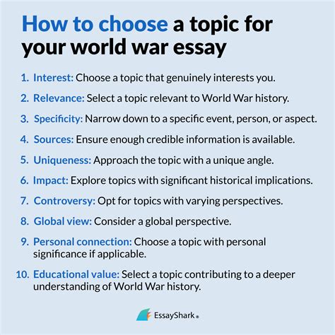 100 World War 1 And World War 2 Topics With Examples