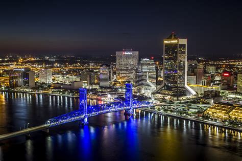 The Jacksonville Skyline At Night Picture Of Jacksonville Florida