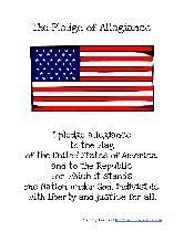 Such a pledge was first composed, with a text different from the one used at present, by captain george thatcher balch. The Pledge of Allegiance (Free printables for home and classroom use!) www.the-red-kitchen.com ...