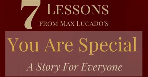 7 Lessons From Max Lucados You Are Special